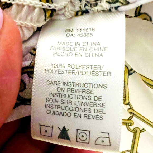 MICHAEL KORS M WOMENS CHAIN LINK DATENIGHT ELASTIC VERSATILE NECK CLASSY BLOUSE - Picture 3 of 7